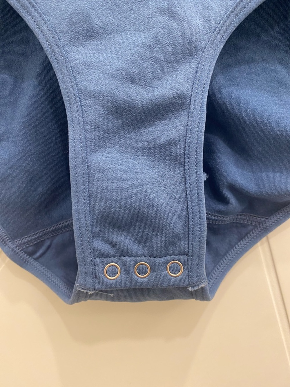 Shapermint Blue Scoop Neck Bodysuit M - Picture 6 of 12
